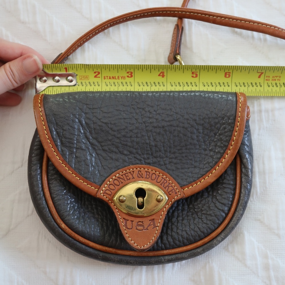 Vintage Dooney & Bourke Small Gray Crossbody